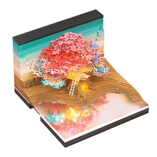 3D Tree House Calendar Pad 2026