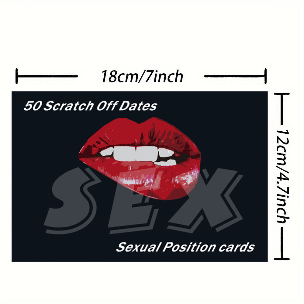 Scratch-Off Couple Card Game