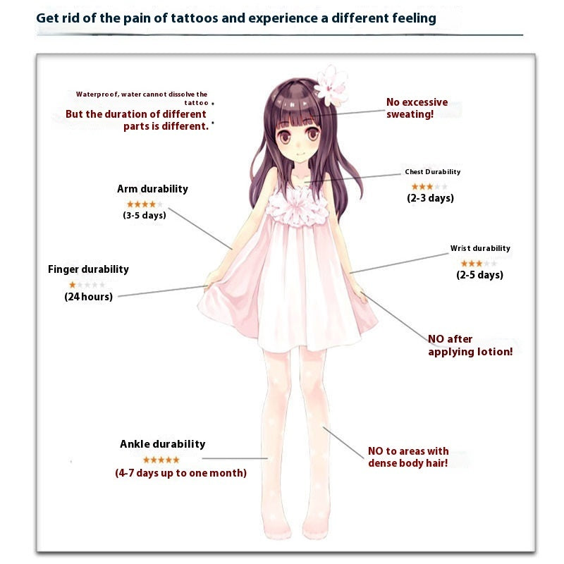 Blood Butterfly Temporary Tattoo