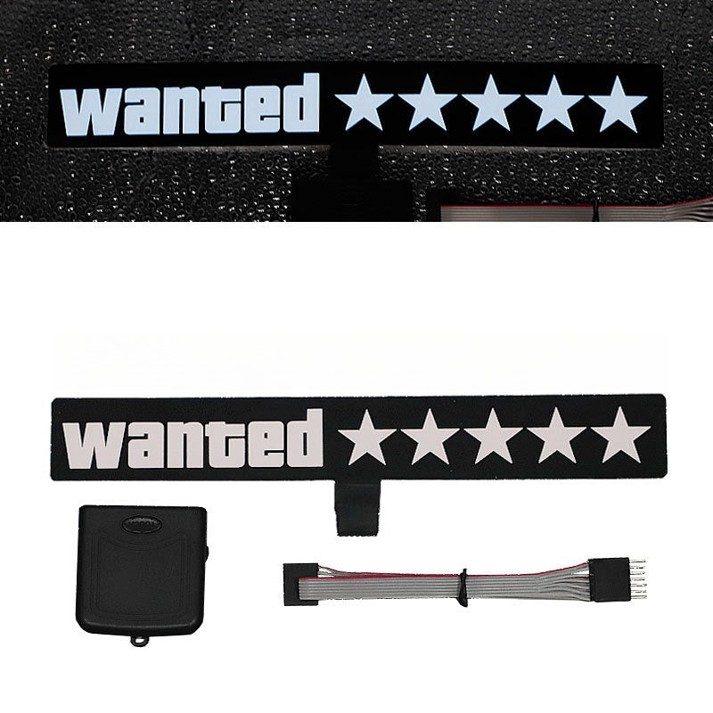 Led Wanted Five-star Car Decor