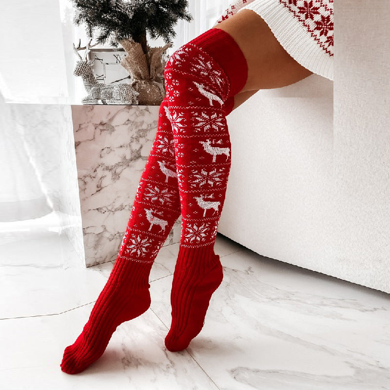 Knitted Thigh High Stockings