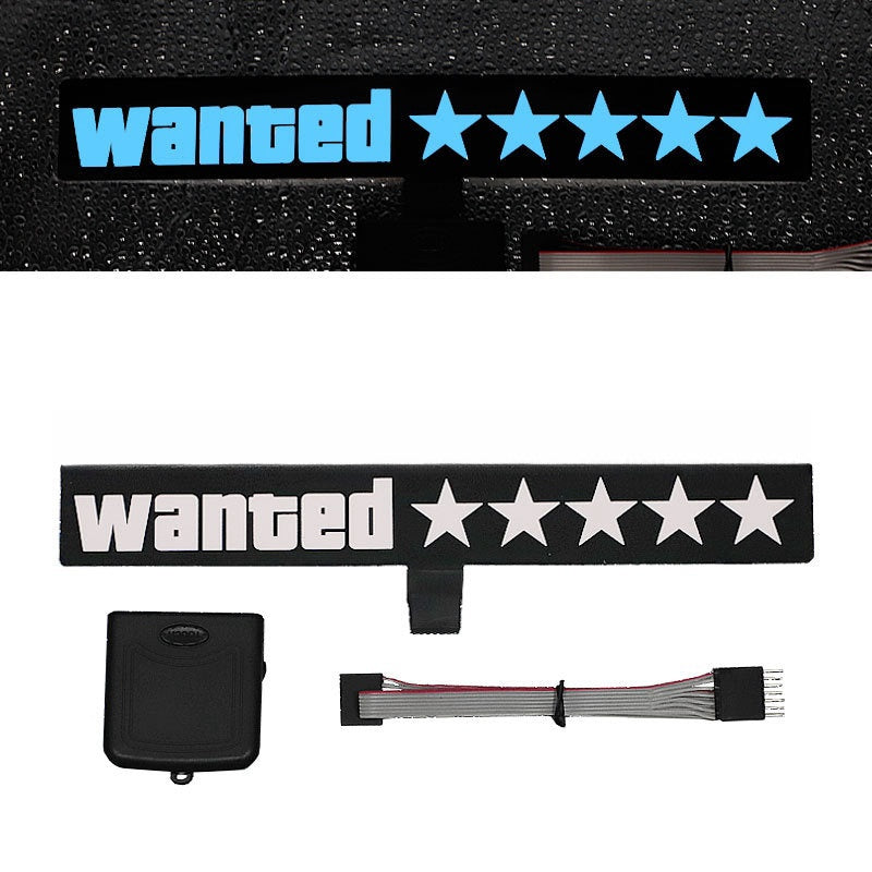 Led Wanted Five-star Car Decor
